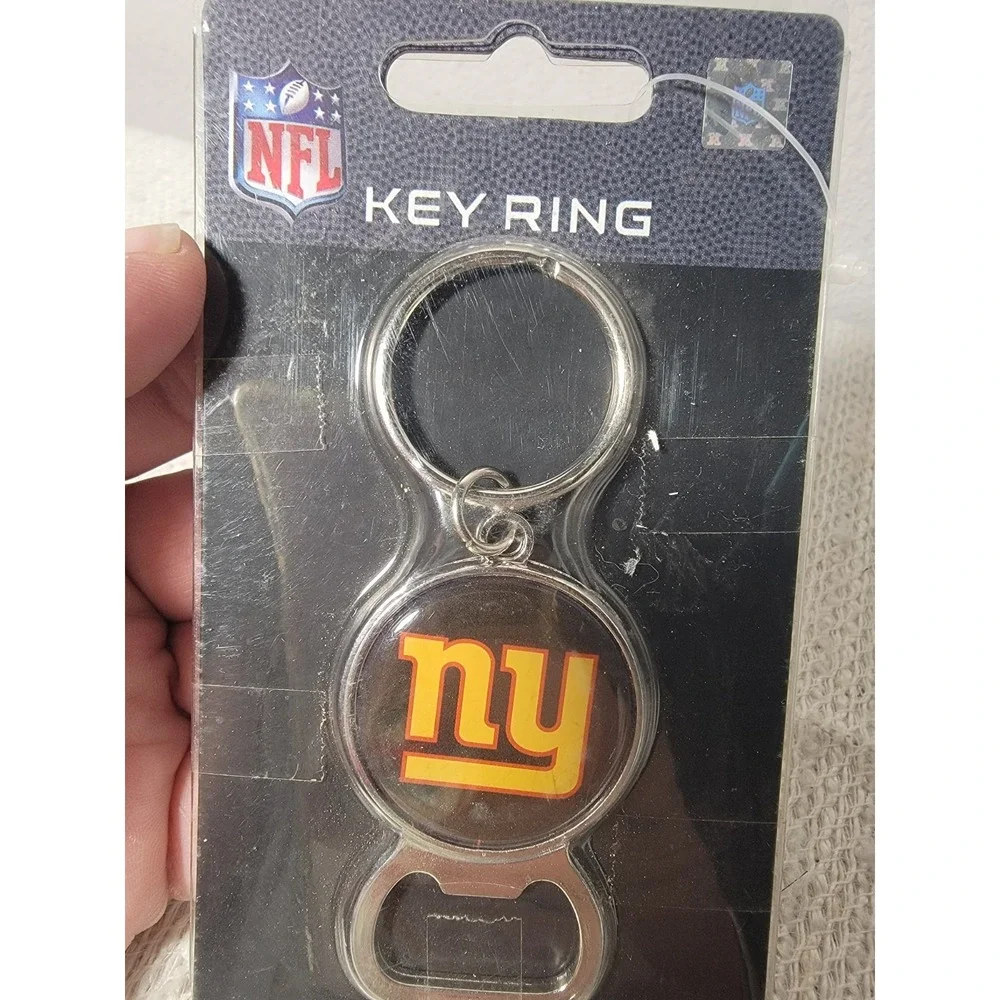 New York Giants Bottle Opener Keychain Key Ring NFL Great American Products NIP